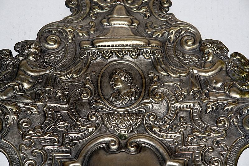 Pair of Italian Hammered Metal Sconces at 1stdibs