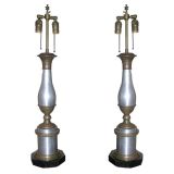 Pair of Tole Lamps