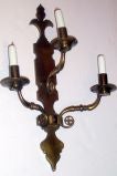 Antique Pair of Dutch Three Lights Sconces