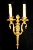 Set of Four Double Light Sconces