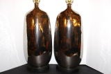 Silver Luster-glazed Table Lamps