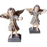 PAIR OF 18TH CENTURY GERMAN ANGELS