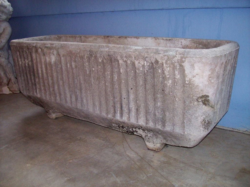 PAIR OF CAST STONE PLANTERS