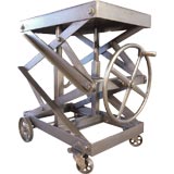 Vintage Industrial Scissor Lift Cart / Table