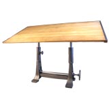 Vintage Unique Industrial Drafting Table