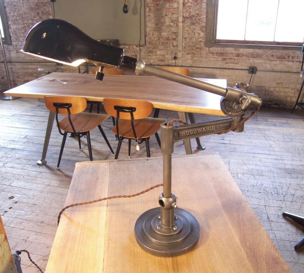 American WoodWard Desk/Machine  Lamp