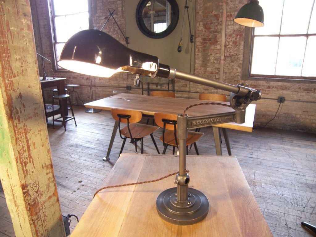 WoodWard Desk/Machine  Lamp 3