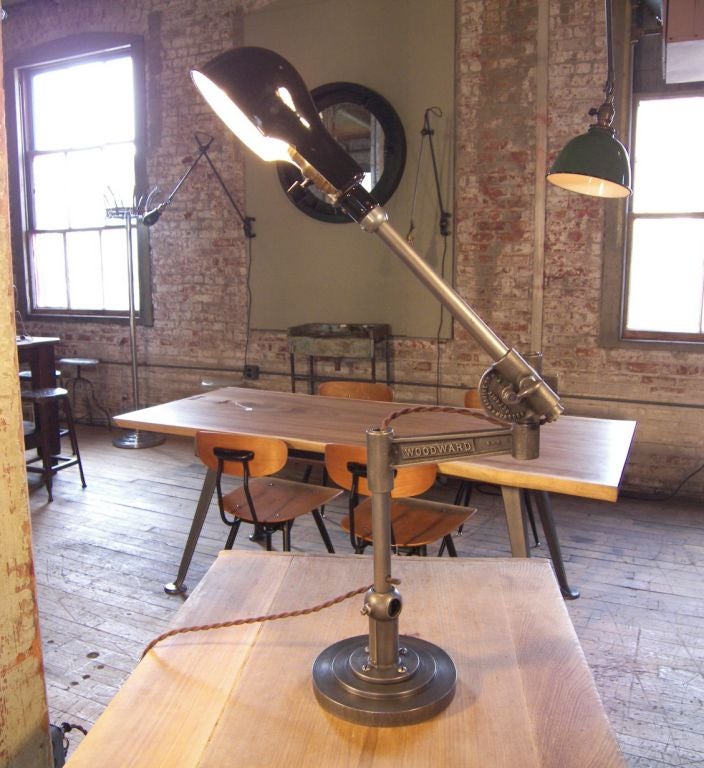 WoodWard Desk/Machine  Lamp 4