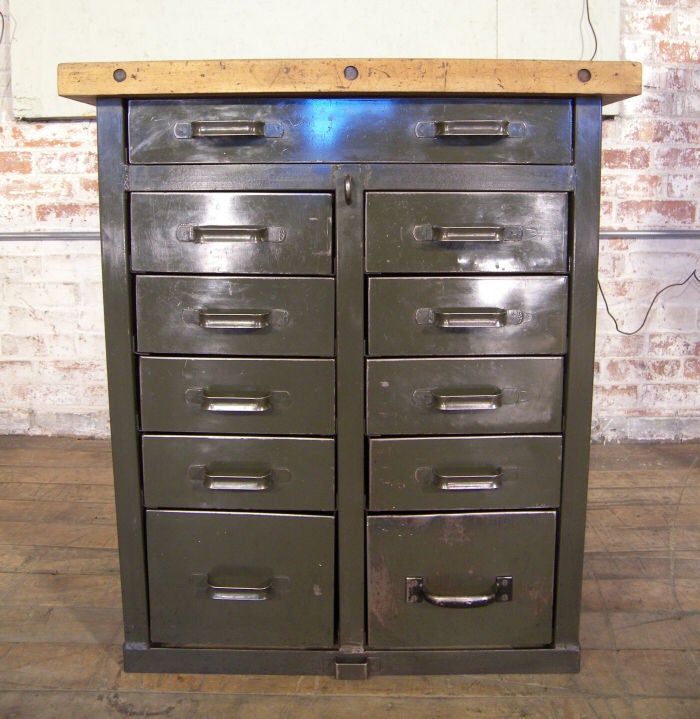 American Vintage Industrial Cabinet