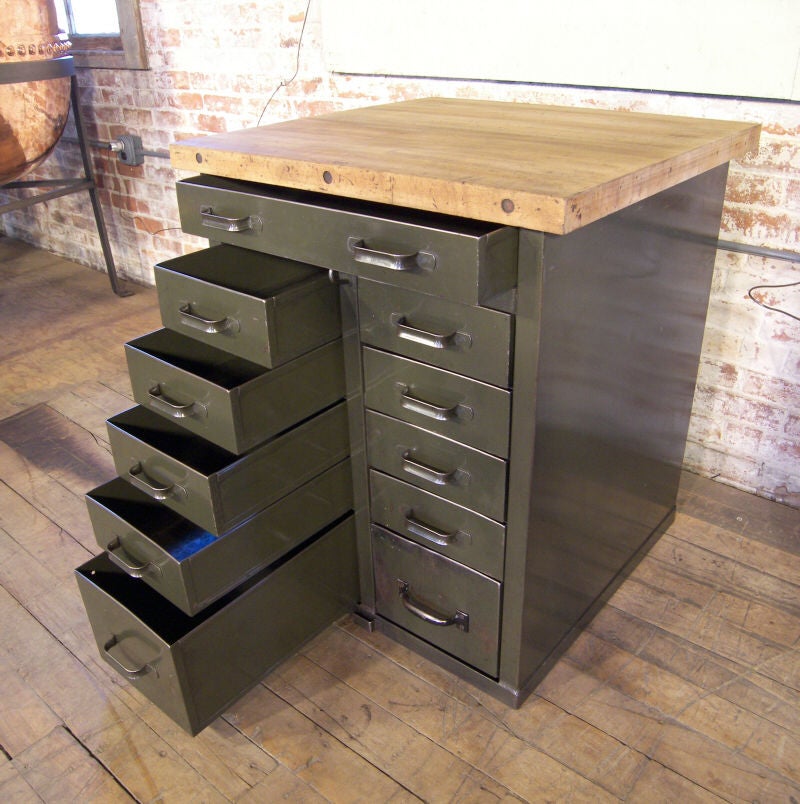 Vintage Industrial Cabinet 4