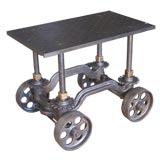 Vintage Unique Industrial Cart / Table