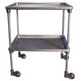 Vintage Two Tier Industrial Cart / Table