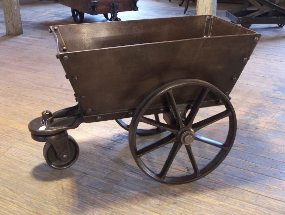 19th Century Industrial Antique Mill / Foundry Cart