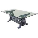 Industrial Adjustable Cast Iron Table