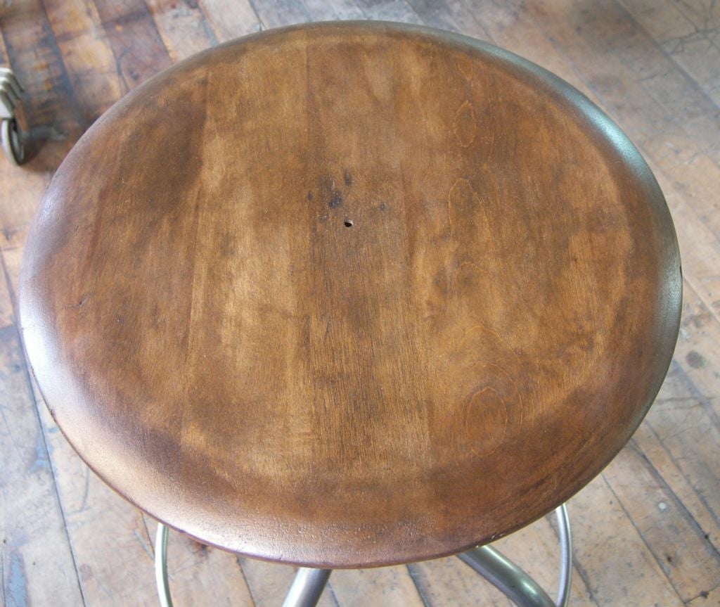 Pair of Vintage Hamilton Industrial Stools 1