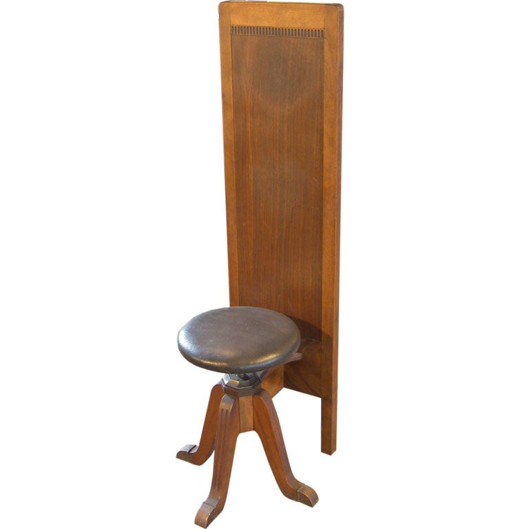 Vintage Wood Hamilton Stool