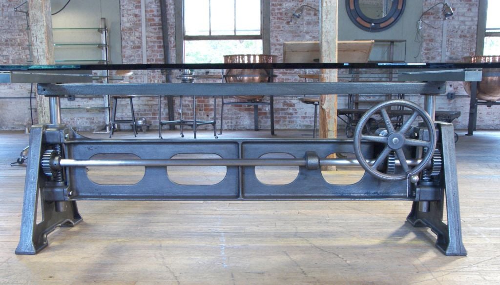 industrial crank table base