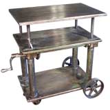 Industrial Adjustable Lift Cart / Table