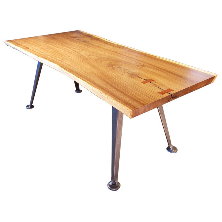 Free Form English Elm Dining Table