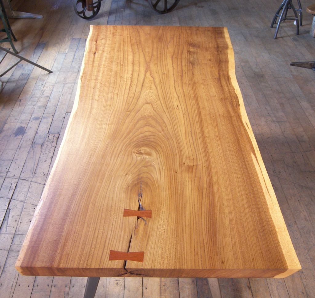Free Form English Elm Dining Table 1