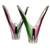 Massive Coquilles Blown Glass Sculptures by Paul Kedelv