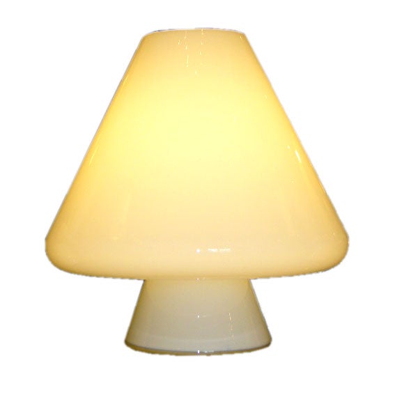 Large De Majo Murano Blown Cased Glass Lamp Signed
