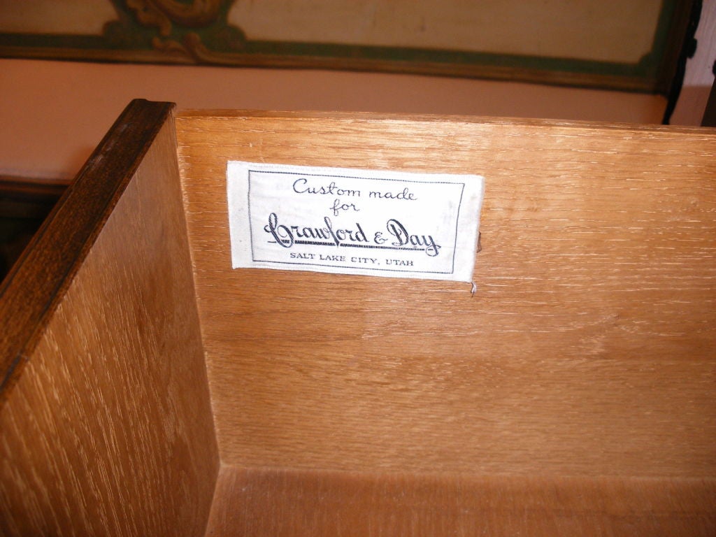 CAMPAIGN STYLE CHEST OF DRAWERS BY BAKER FURNITURE CO. 1