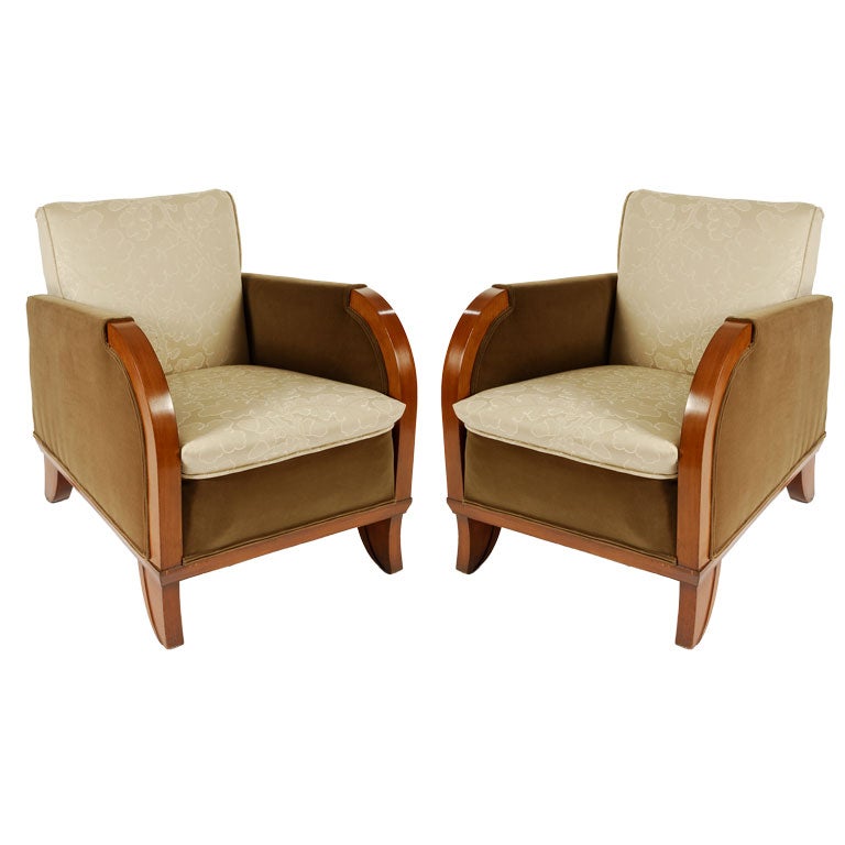 Pair of Arm Chairs by Dominique