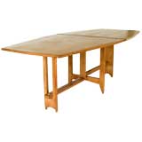 Guillerme and Chambon Folding Oak Dining Table