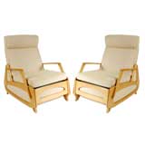 Pair of Arm Chairs Attributed to Carlo Graffi