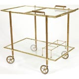 Vintage Bagues Bar Cart with Removable Tray