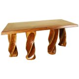 African Mahogany Console