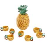 Vintage Pineapple Punch Set