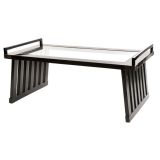 Ebonized Wood and Glass Coffee Table in the Spirit of Hoffman