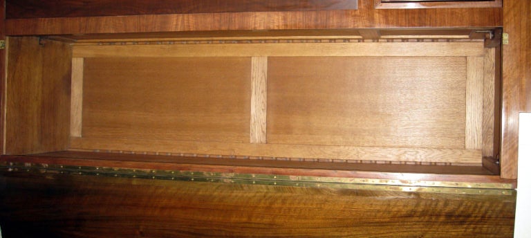 French Art Deco Walnut  Bibliotheque