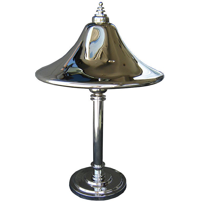 Markel  American Art Deco "Flying Saucer" Table Lamp