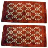 Pair Jules Leleu French Art Deco Rugs