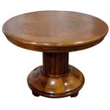 French Art Deco Oak Center or Dining Table