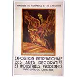 1925 Paris Art Deco Exposition Bourdelle Poster