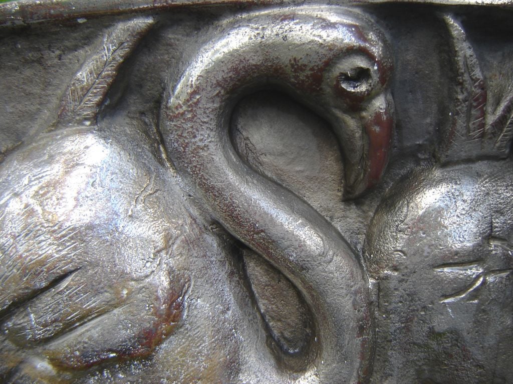 American Bronze Flamingo Panel