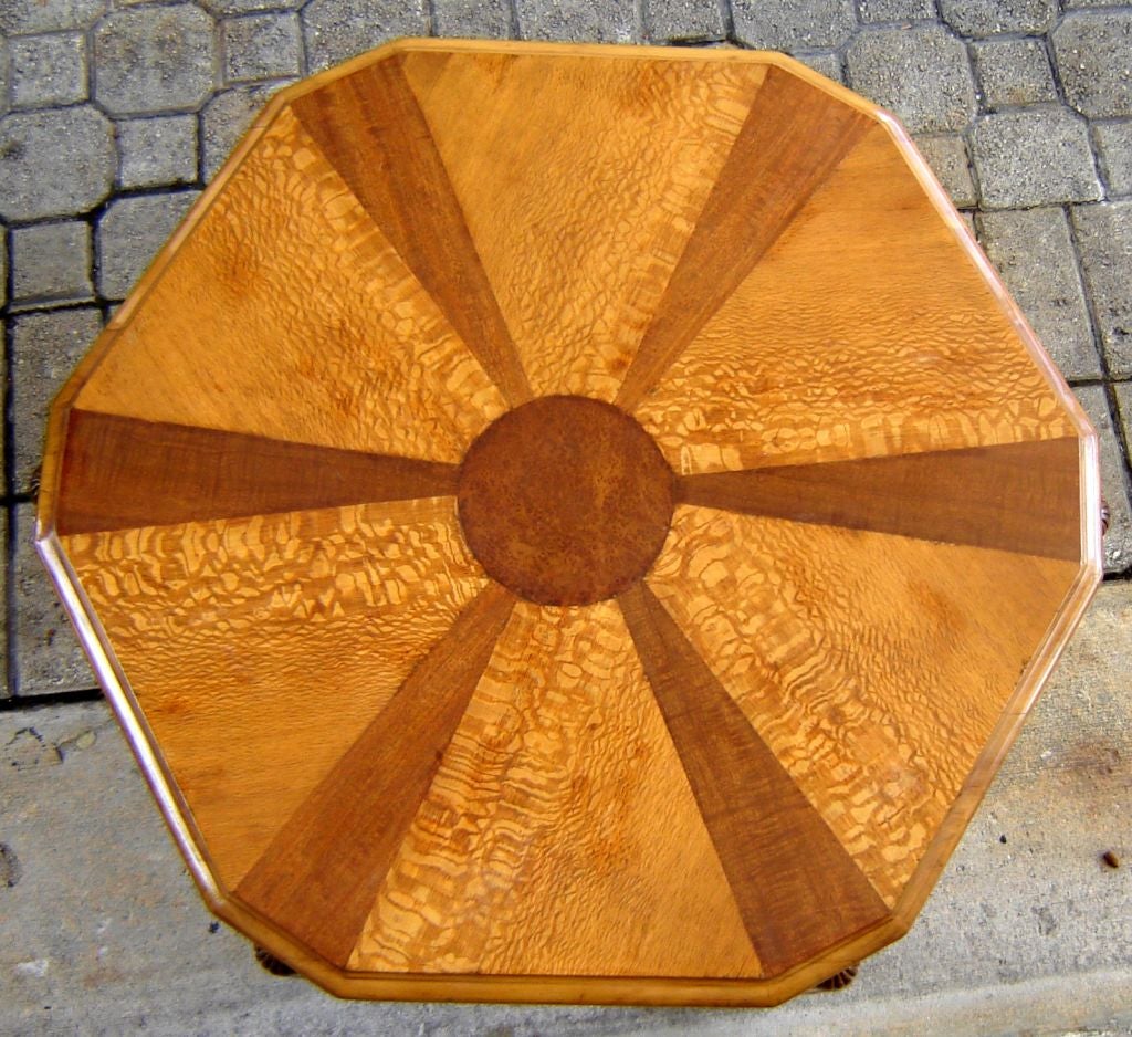 American Art Deco Hexagon Coffee Table
