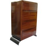 Jacques Adnet French Art Deco Palissandre Cabinet