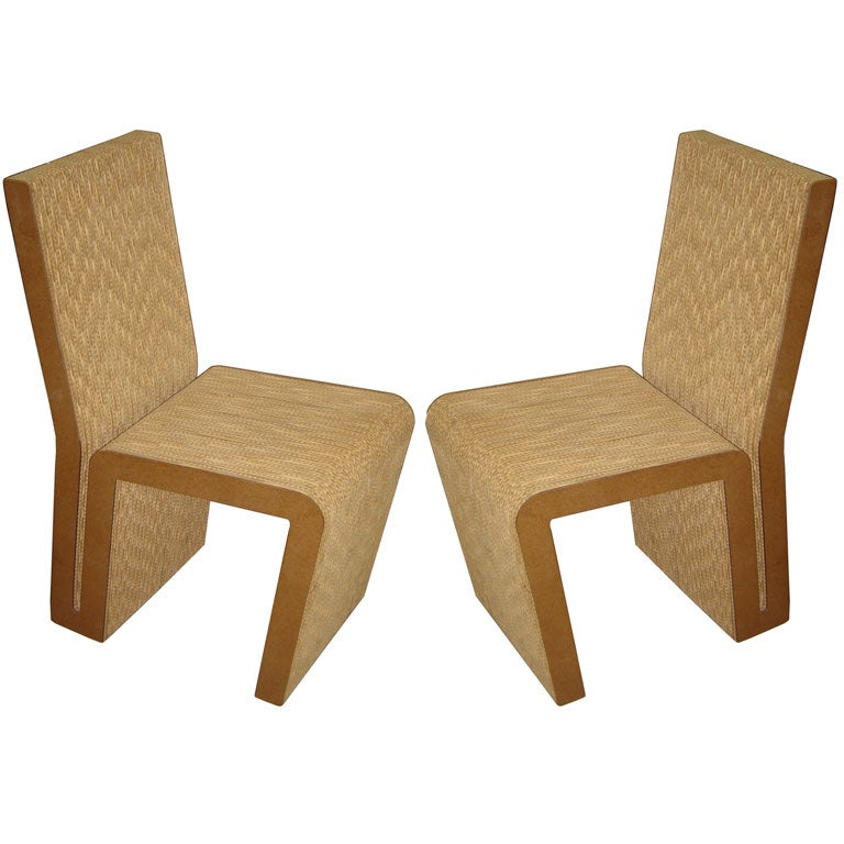 Pair Frank Gehry Easy Edges Chairs For Sale