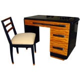 Donald Deskey American Art Deco Desk & Chair