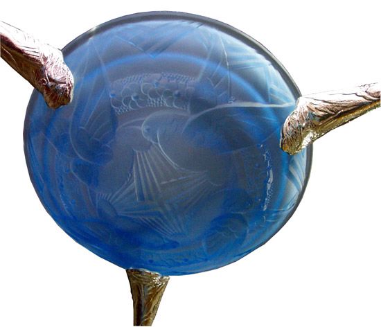 French Art Deco Chandelier "Hirondelles" by Gay Electricite