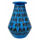 Longwy "Primavera" French Art Deco Ceramic Vase