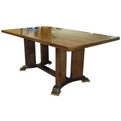 Jules Leleu Macassar Ebony Dining Table