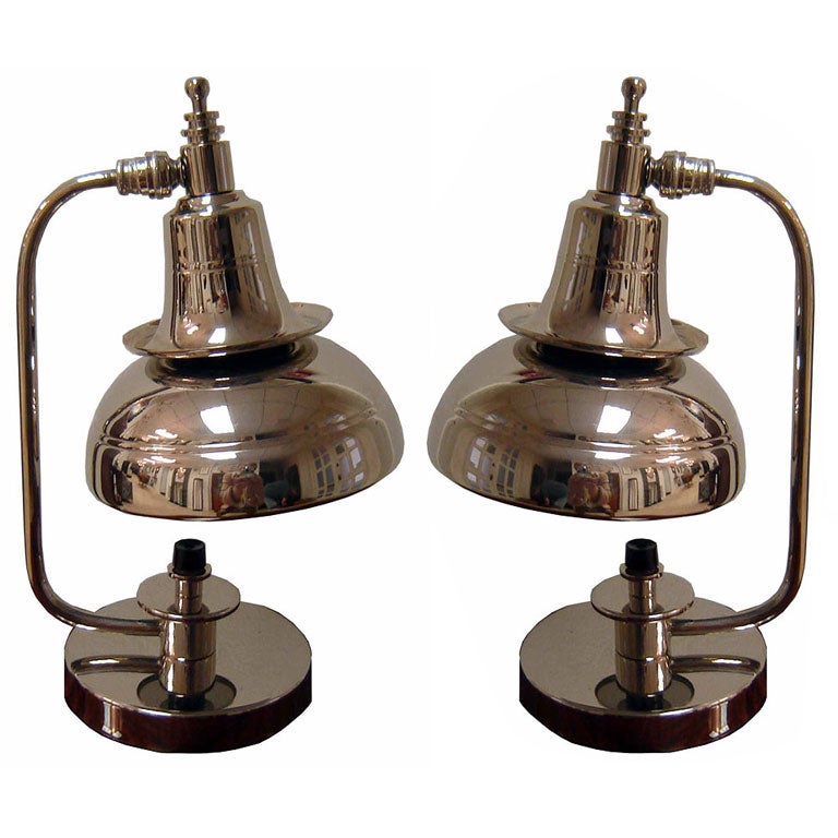 Pair Markel Table Lamps - Small Double Shade