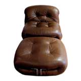 Soriana lounge chair & ottoman von Tobia Scarpa für Cassina