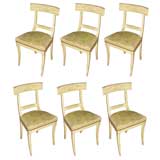 6 French Klismos chairs